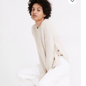Madewell Birchmont Side-button Cozy Sweater